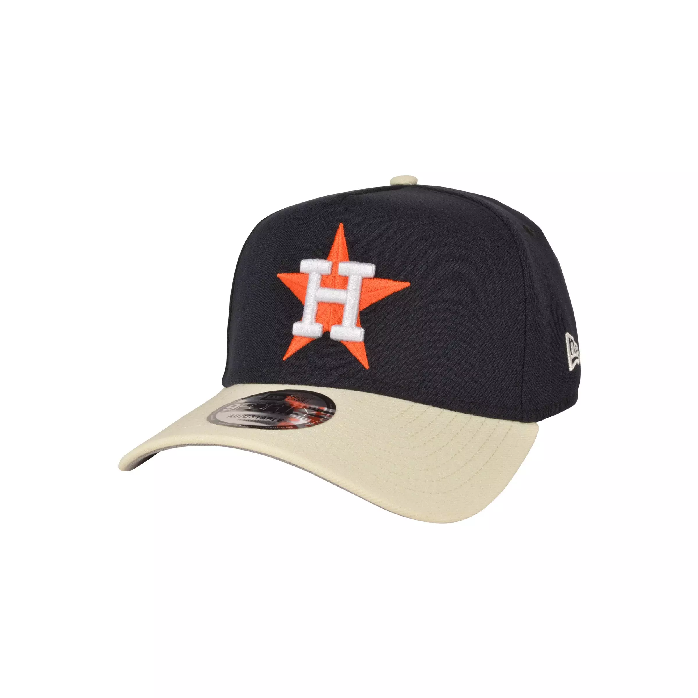 New Era Houston Astros 9FORTY A-Frame Snapback Hat Navy | Hibbett